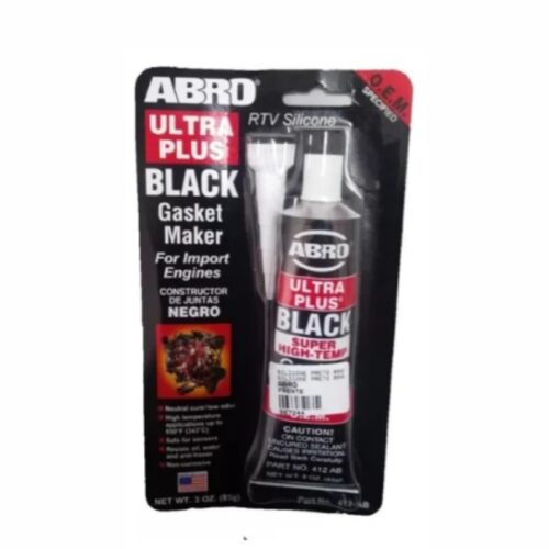 Cola Silicone Ultra Plus Black 999 650ºf 343ºc 85ml Abro Cor Preto
