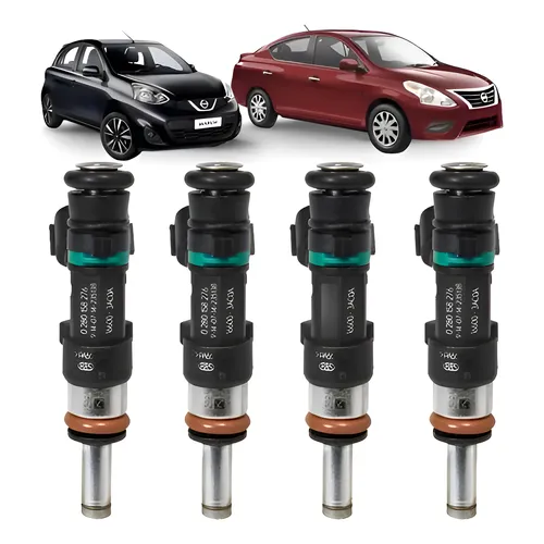 4 Bico Injetor Nissan March Versa 1.6 16v 0280158276 Bosch