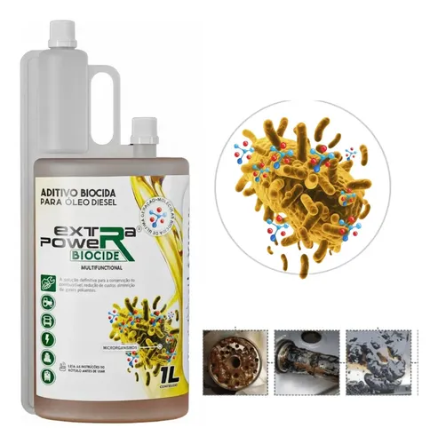 Aditivo Biocida Diesel Puridiesel Extra Power 1L Combate Fungos Bactérias