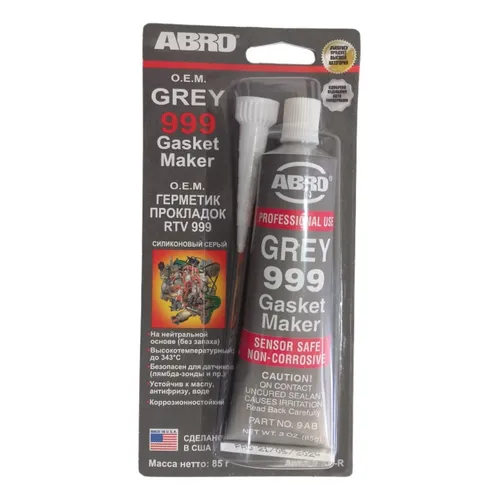 Cola Silicone Vedante Junta Motor Abro Grey 999 85gr