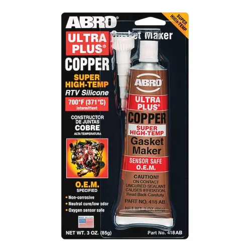 Silicone De Alta Temperatura Gasket Maker Copper 85gr Abro
