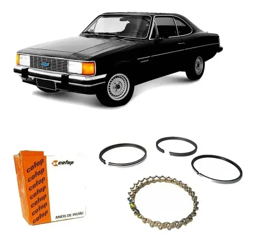 Anel Segmento Opala Gm 6cc Canaleta Grossa Medida Std